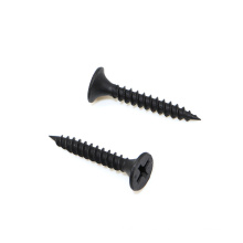 Para madera y tornillo para paneles de yeso fosfatado negro meta, tornillo autorroscante para paneles de yeso para paneles de yeso